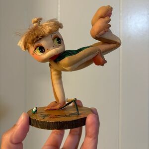 Anthropomorphic Japanese frog Futaba Shibaten doll Painted Big
Eyes